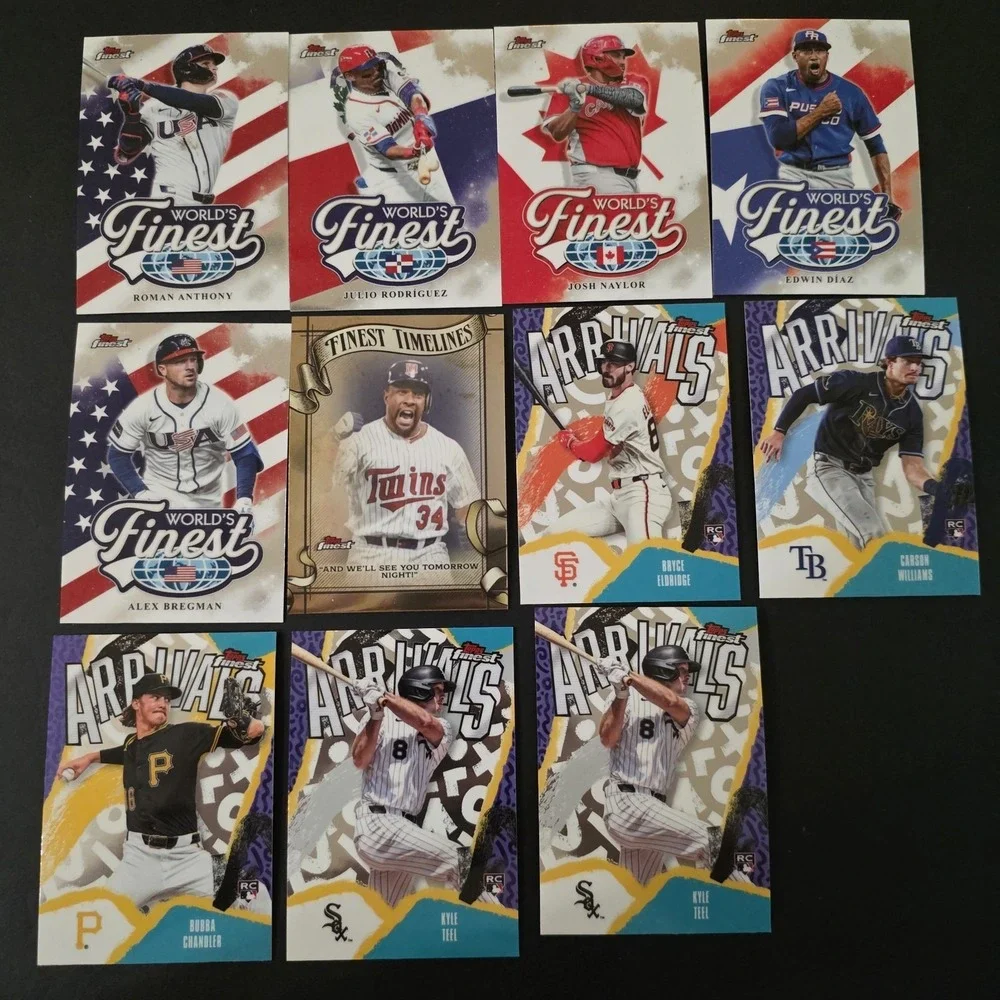 2026 Topps Finest Massive Lot Of 171 Cards: Inserts, Refractors, #d, & Base